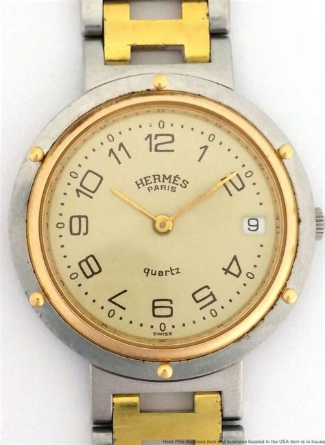 vintage hermes mens watches|hermes unisex 210107.